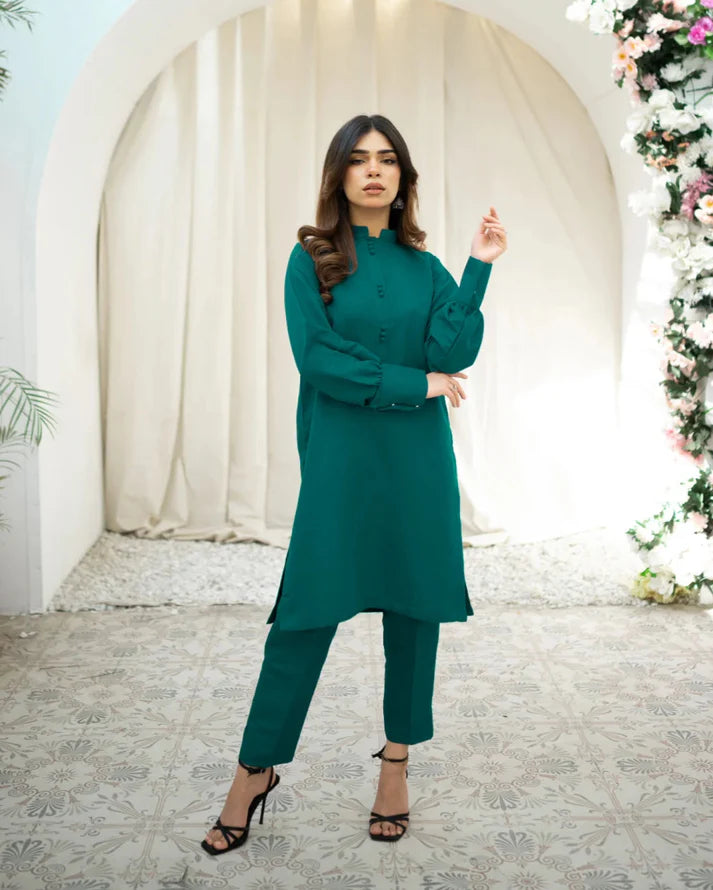 Zauk- Green 2PC Suit