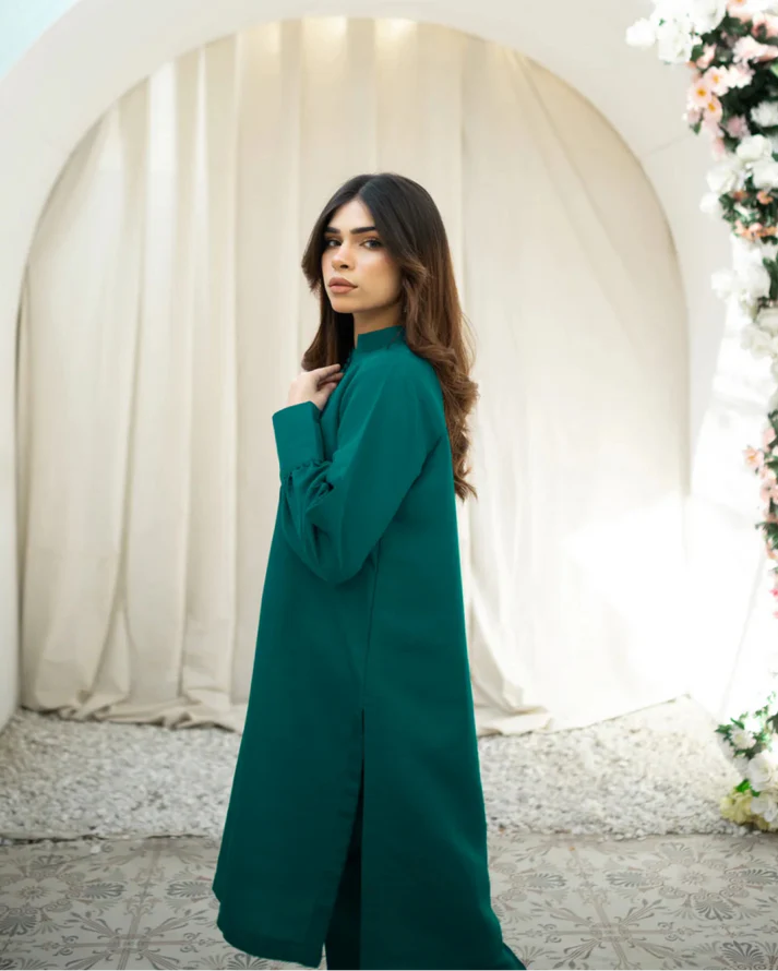 Zauk- Green 2PC Suit