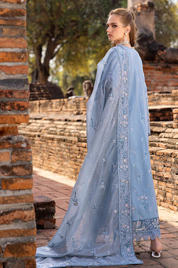 Saffron- Blue 3 Pc Dress