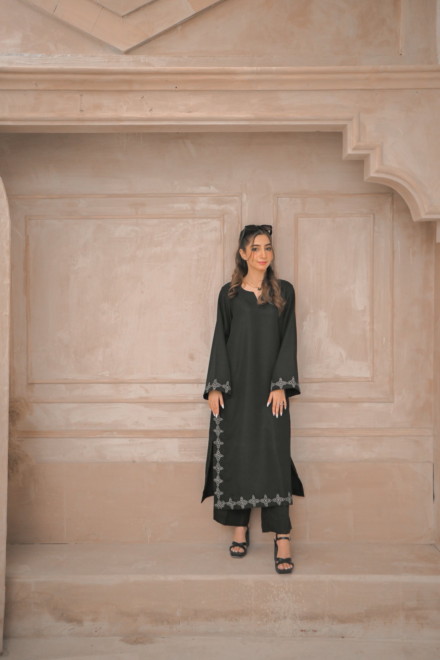 Smoky Black- Rawsilk Suit