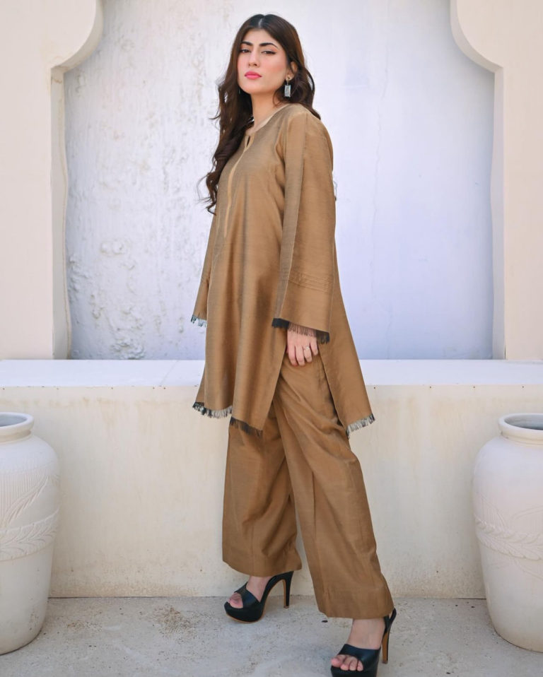 Zauk- Golden 2 PC Khadi Cotton