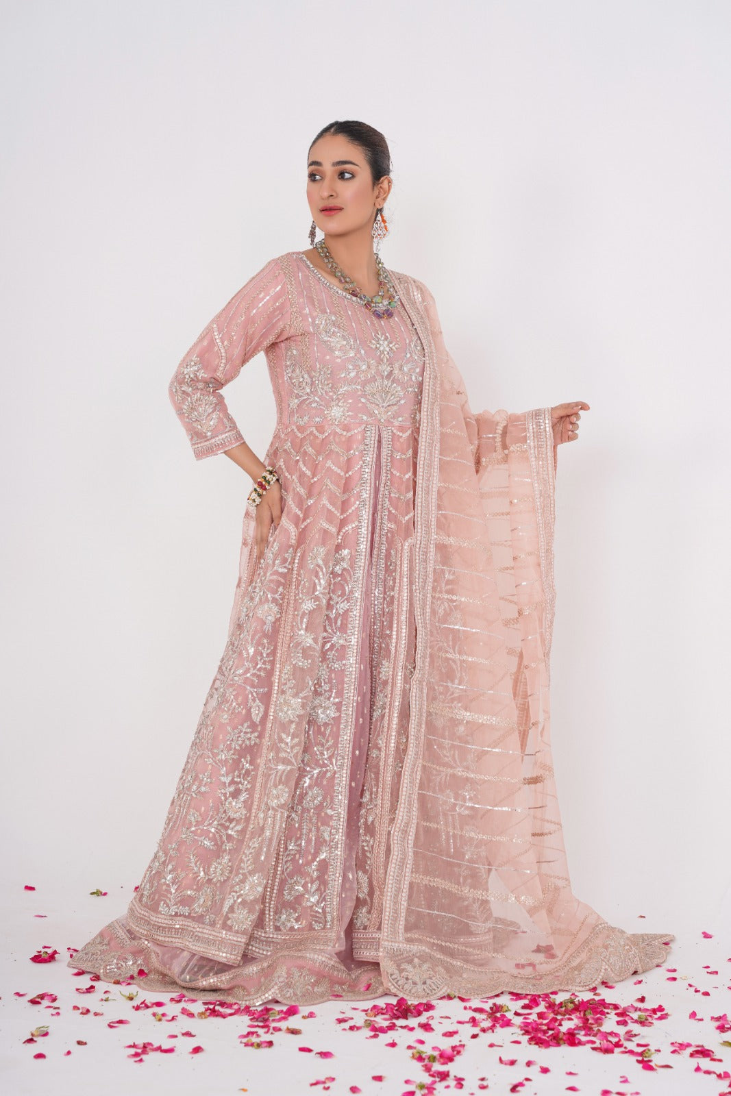 Gulnoor- Pink Pishwas