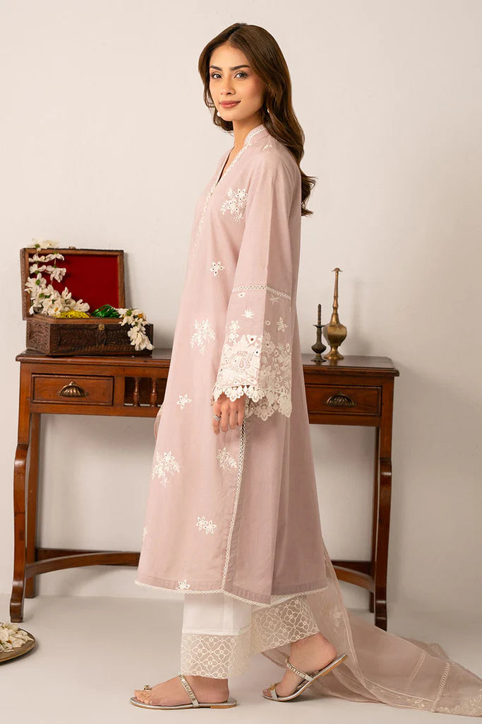 Cross Stitch - Lilac Embroidered (Shirt & Dupatta)
