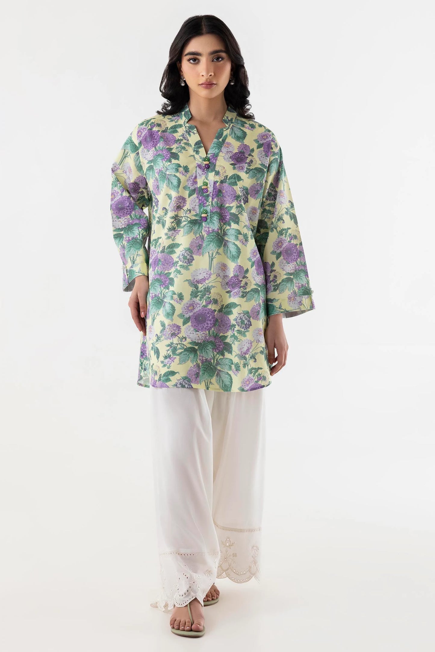 Sana Safinaz- Floral Shirt
