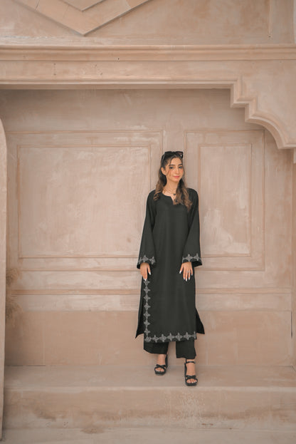 Smoky Black- Rawsilk Suit