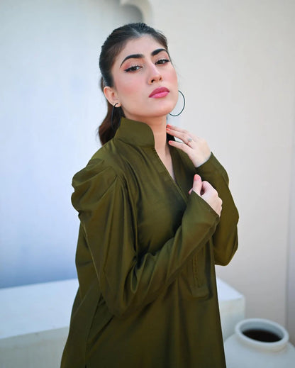 Zauk- 2PC Moss Green