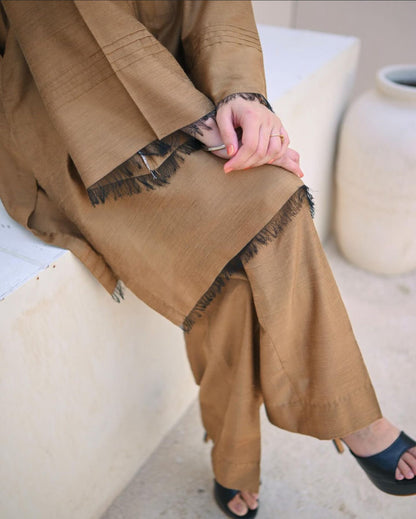 Zauk- Golden 2 PC Khadi Cotton