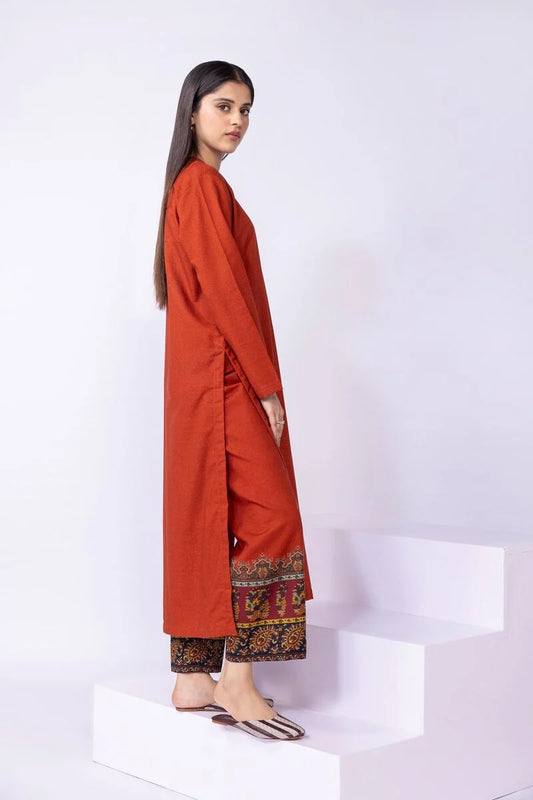 Khaadi- Orange Khaddar