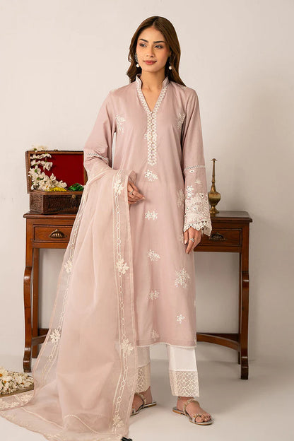 Cross Stitch - Lilac Embroidered  (Shirt & Dupatta)