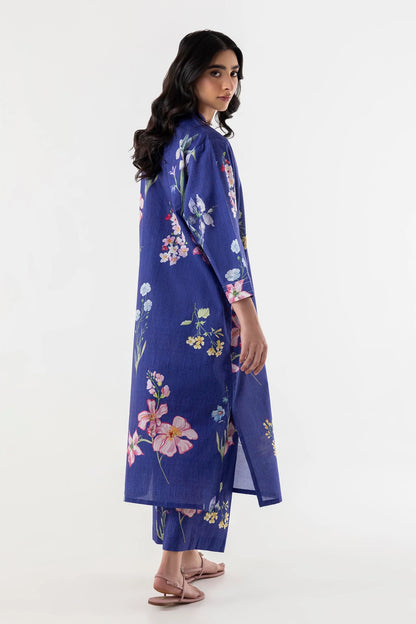 Sana Safinaz-  Printed Lawn Shirt + Culotte 2 Pc Suit
